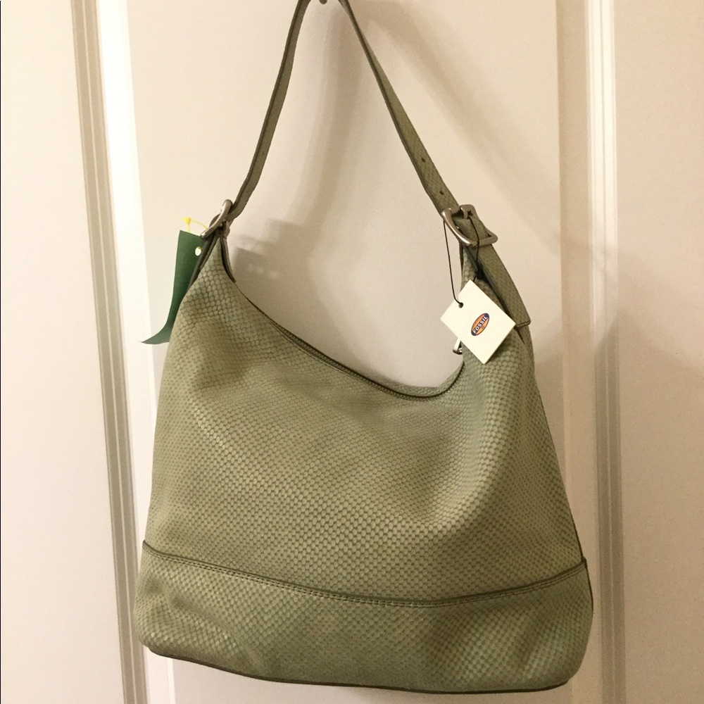 NWT Fossil leather bag